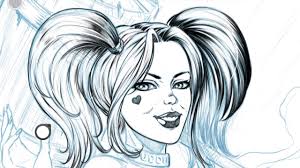 Drawing Harley Quinn from the Batman Comics