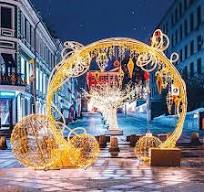 Outdoor 3D LED Giant Arch Motif Light for Mall Park Christmas Decor