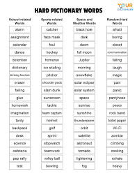 Funny pictionary words for adults : List Of Pictionary Words Hard Difficulty Pictionary Cute766