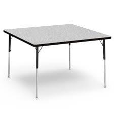Please inspect your item upon arrival. Virco Square Activity Table 48 X 48 484848 Activity Tables Worthington Direct
