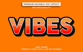 Vibes Text Effect Text Effects Word Fonts Typography Alphabet