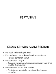 Cara penggunaan baja nadi bio kimia. Kesan Pertanian Dan Perikanan