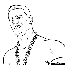 John Cena Coloring Page John Cena Coloring Coloring Pages Celebrity Drawings Color