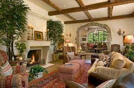 On est bien loin de la cheminée traditionnelle ou du. Interieur Rustique A La Cheminee Ancienne D Epoque Design Feria