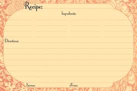 Free Printable Recipe Card Template Recipe Cards Printable Free Recipe Cards Template Printable Recipe Cards