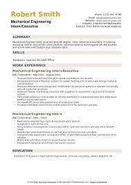 Engineers are in demand but still must beat the competition. Mechanical Engineering Intern Resume Samples Qwikresume