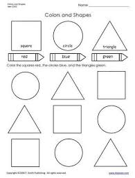 Colors And Shapes Worksheet From Tlsbooks Com Shapes Worksheet Kindergarten Shapes Worksheets Shapes Preschool