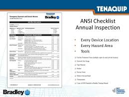Download free checklist templates for excel. Facility Safety Showers And Eyewash Safety Solutions