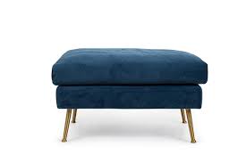 Four yards minimum for 32diameter x 17tall size pricing may vary with larger sizes. Park Ottoman Blue Velvet Edloe Finch Furniture Co