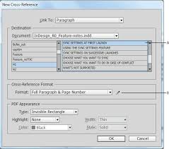 Indesign Help Cross References Cross Reference Indesign Reference