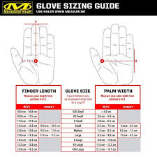 To find out your glove size, measure (in inches or centimeter) around your hand with a tape measure at the place indicated by the black line (just below the knuckles). Mechanix Wear M Pact Multicam Gloves