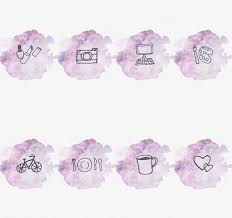 Instagram Story Highlight Cover Set Of 16 Purple Etsy Instagram Highlight Icons Instagram Aesthetic Instagram Story