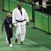 The french dub had finnick voiced by teddy riner — a judoka who is the reigning france, europe, world and olympic champion in the heavyweight category, and stands at 6'8 and 290 lbs. 3