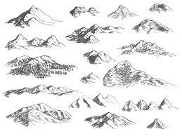 Pin By Diana Gonzalez On Heraldry Mountain Drawing Drawings Sketches