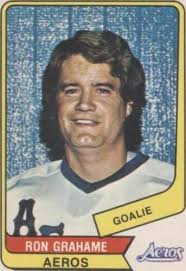 RON GRAHAME 1976-77 OPC WHA Hockey card #107 Houston Aeros EX