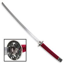 Iron Dragon Samurai Sword - Red and Black Katana - Japanese Swords |  KarateMart.com