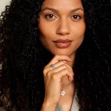 0.75ct White and Yellow Diamond Band Ring 9ct Gold