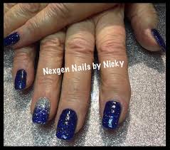 Gel nails salon nails nail nail square acrylic nails summer acrylic nails. Dark Blue And White Ombre Nails Nail And Manicure Trends