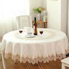 Big Sale European Garden Embroidered Round Tablecloth Dining Table Cover For Wedding Cabinet Cushion Package Elegan Tablecloth Dining Elegant Table Table Cloth