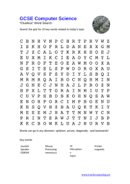 Then you probably can't resist the mystery of a good puzzle. Gcse Computer Science Word Puzzles Hardware Teaching Resources
