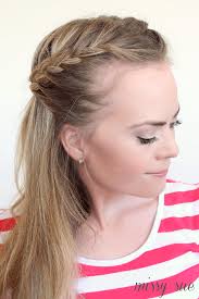 Hold one mirror in front and the other at the back. Braid 11 Half Up French Braids