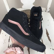 Upgrade your look with our latest footwear arrivals. Vans Shoes Vans Black Rose Gold High Tops Womens 75 Poshmark