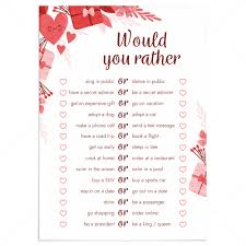 Date Night Would You Rather Game for Couples | Printable – LittleSizzle