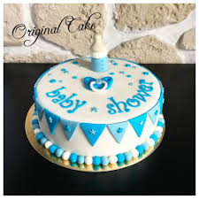 Achetez la déco de vos gateaux pour faire de beau gateaux sur le thème de bébé ! Gateau Baby Shower Boy Original Cake