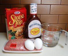 Stove Top Meatloaf 2 Lbs Lean Ground Beef 1 6 Oz Box Stove Top Stuffing Mix Chicken Or Sav Stove Top Meatloaf Meat Loaf Recipe Easy Stuffing Recipes