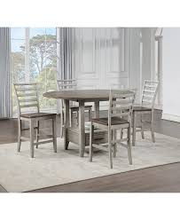 Winsome harrington drop leaf counter height dining table in walnut. Furniture Abacus Drop Leaf Dining 5 Pc Set Drop Leaf Counter Height Table 4 Side Chairs Reviews Furniture Macy S