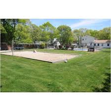The net must be supported by study poles on either side. Beach Volleyball Court Kids Sand Box In The Backyard Wonder If Todd Would Let Me Do This Volleyball Court Backyard Backyard Beach Beach Volleyball Court