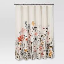 Floral Wave Shower Curtain White Threshold Target Shower Curtains White Shower Curtain Shower Curtain