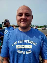 Today the Leech Lake Tribal Police Department participated in the Special  Olympics Torch bike/run. Beltrami County law enforcement officers handed  the torch off to Chief Washington an Emergency Manger, Duane Oothoudt, in