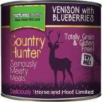 Natures Menu Country Hunter Venison Blueberries Dog Food Tins 6 X 600g Dog Food Recipes Venison Blueberry