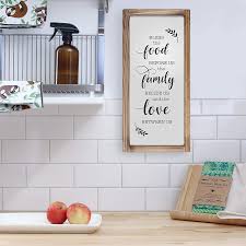 Bless this kitchen, kitchen wall decor, dining room decor, dining room art, kitchen quotes, laser wood sign, kitchen sign, kitchen decor, wood sign. Buy Mainevent Bless This Food Before Us Sign Farmhouse Kitchen Decor Kitchen Wall Decor Rustic Home Decor Country Kitchen Decor With Solid Wood Frame 8x17 Inch Online In Turkey B08d127dzf