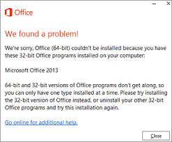 The select account from the left menu. Fixed Error Trying To Install 32 Bit Or 64 Bit Office Applications
