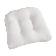 Elina Tufted Standard Contour White Chair Cushion Pier 1 Chair Cushions White Chair Cushions