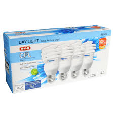 H E B 100 Watt Daylight Cfl Light Bulbs Shop Light Bulbs At H E B