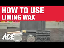 Tutorial to whitewash wood with lime liming wax. How To Use Liming Wax Ace Hardware Youtube