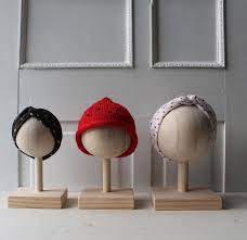 One Solid Wood Baby Mannequin Head Display Stand Newborn Etsy In 2021 Craft Display Hat Display Mannequin Heads