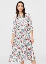 Vestido Camisero Floral Mujer Mango Mexico Floral Shirt Dress Modest Dresses Dresses