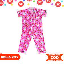 Lembut dan nyaman bagi kulit bayi. Piyama Anak Pilih Motif Bahan Katun Usia 1 12 Tahun Tangan Pendek Celana Panjang Baju Tidur Piyama Anak Termurah Yang Banyak Di Cari Baju Setelan Anak Bahan Katun Adem Tidak Luntur Pada