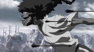 Afro samurai (アフロサムライ, afuro samurai, stylized as λfγo sλmuγλi) is a japanese seinen dōjinshi manga series written and illustrated by manga artist takashi okazaki. Anime Review Afro Samurai Season One Director S Cut 2008 Parka Blogs