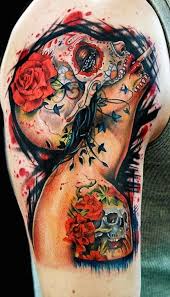 Day of the dead tattoo for men. 166 Best Day Of The Dead Tattoos