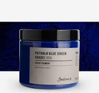 Jackson's : Artist Pigment : Phthalo Blue (Green Shade) PB15:3 : 50g (in  200ml Jar)