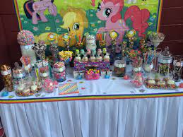 My Little Pony Themed Candy Buffet Shellysdecor4you Gmail Com Buffet Restaurant Seafood Buffet Buffet