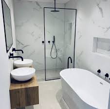 Maybe you would like to learn more about one of these? Freestanding Marble Bathroom Modern Bathroom Small Bathroom Layout Bathroom Interior Design