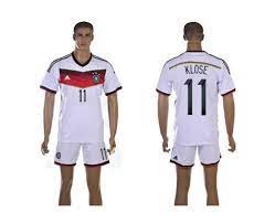 Chinese Germany No 11 Klose White Home World Cup Soccer Country Jersey Football Shirts Germany Football Football Tshirts