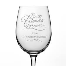 Check spelling or type a new query. Personalised Best Friends Forever Wine Glass