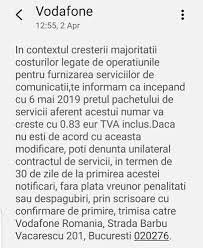 Our team are standing by to help you with questions about your mobile services and the contact our team. Vodafone Creste Preturile Abonamentelor Reziliere Contract